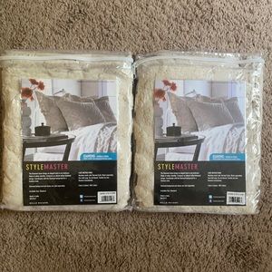 Two Chenille Pillow Shams